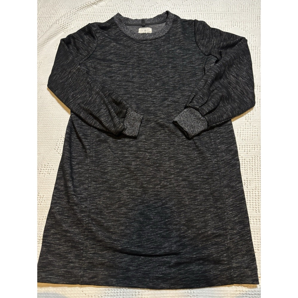 lou & grey sweatshirt dress | Dresses | Lou Grey Womens Sweater Crew Neck Long Ballon Sleeve Heather Black Sz M Maxi dress